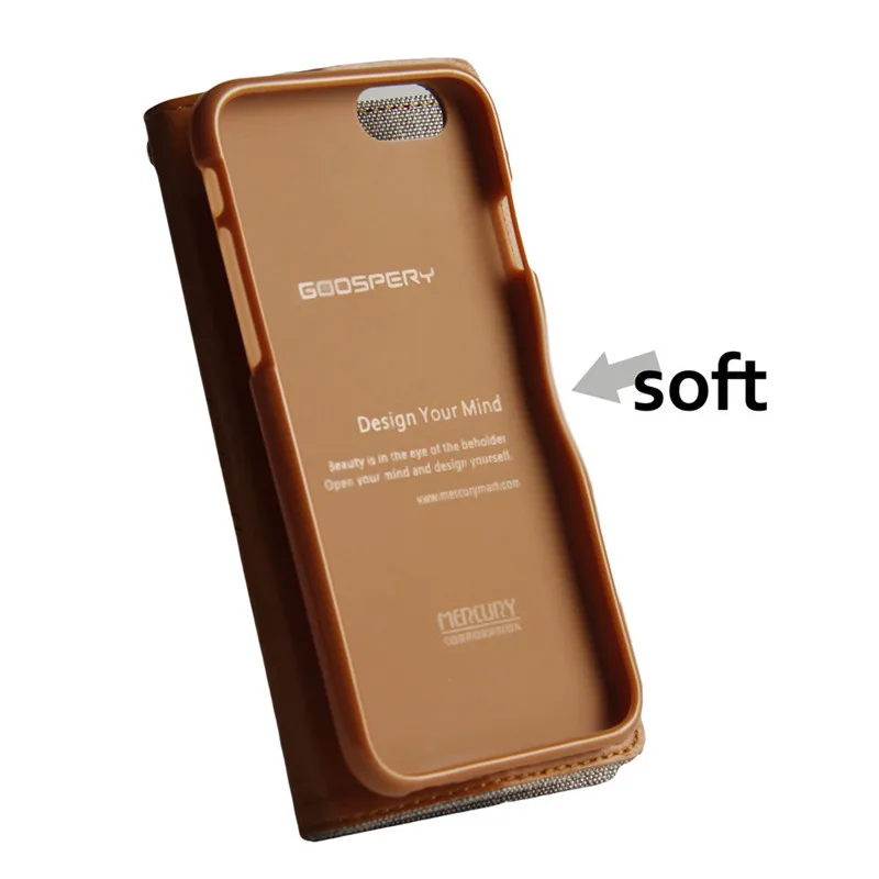 Чехол MERCURY GOOSPERY для Iphone x Холщовый кожаный флип-чехол-бумажник 8 plus чехол 7 Plus 6 S |