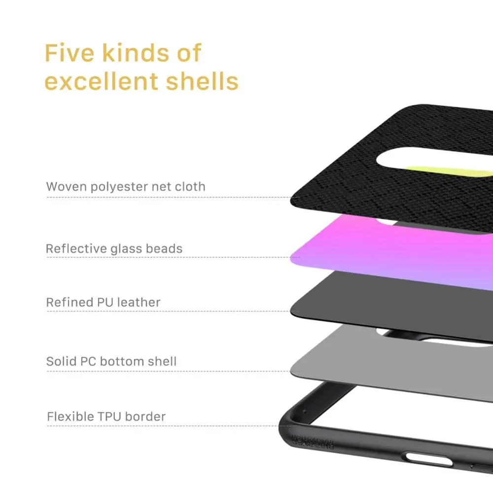 Чехол для Oneplus 7 Pro блестящий чехол 6 67 дюйма Nillkin twinkle Модный из искусственной кожи