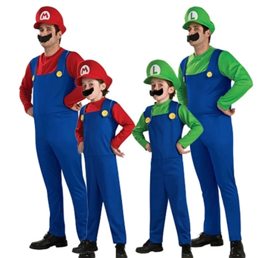 

Mario bros costume carnival dance costume for man