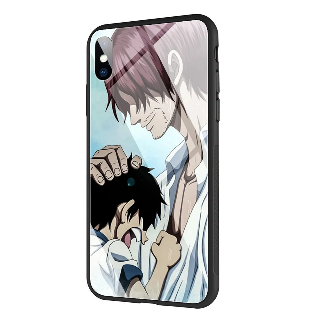 YIMAOC один Шанкс чехол из закаленного стекла для iPhone 11 Pro XS MAX XR X 8 7 6 6S Plus - Цвет: TG5