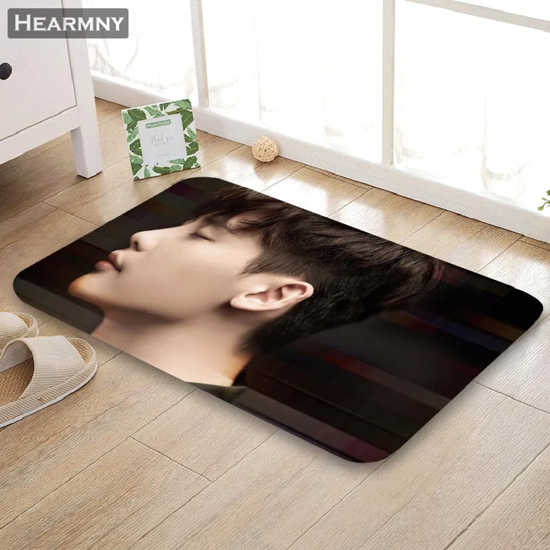 Коврик Custom Lee Jong Suk для пола/ванной/кухни/пляжа из фланели, спонжевой ткани, с 3D-печатью и пышным декором для спальни.