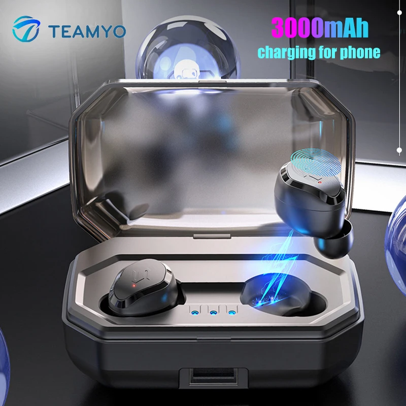 TEAMYO Беспроводная bluetooth гарнитура Touch Mini 5 0 спортивные наушники беспроводные HIFI