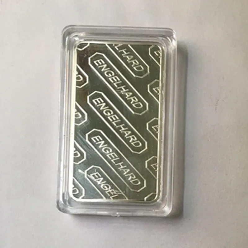 5 шт. Фирменная Новинка Энгельхард 1 OZ тонкая с серебряным покрытием значок 50x28 мм