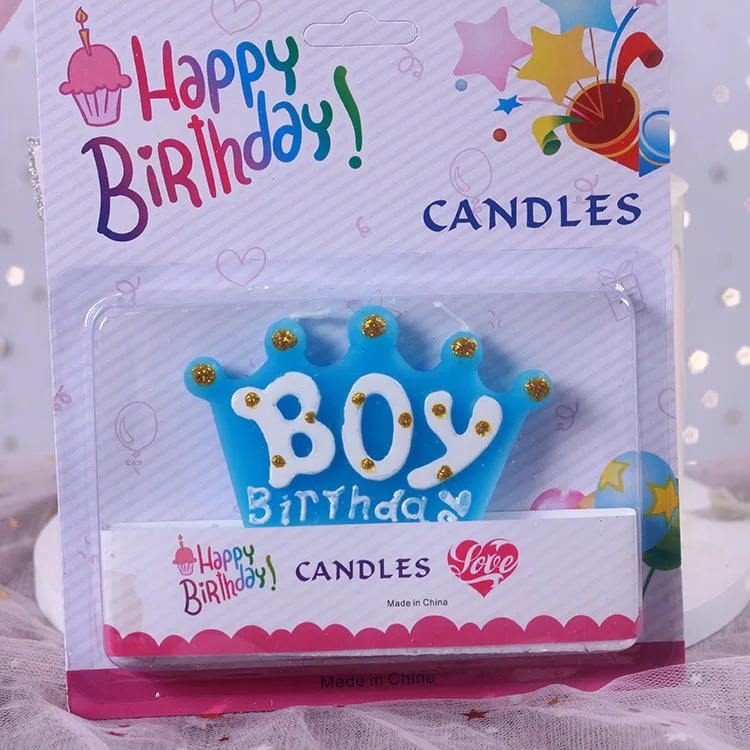 Сгоревшая свеча на день рождения для мальчиков и девочек цвет английской свечи с