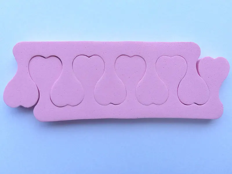 50 шт./лот пилка для ногтей EVA в форме сердца мягкий разделитель пальцев ухода за