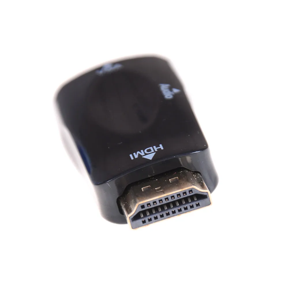 Для HDMI-VGA адаптер конвертер кабель с аудио кабелем для ПК ноутбука поддержка HD 1080P