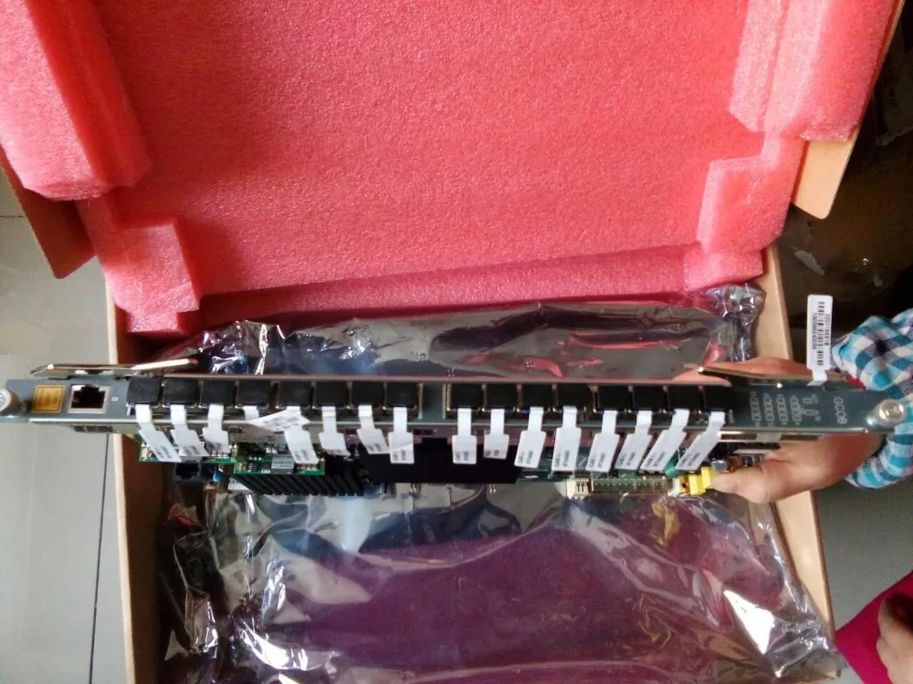 GCOB 16 портов GPON плата с C + SFP модули для AN5516 01 04 OLT|Детали устройств связи| |