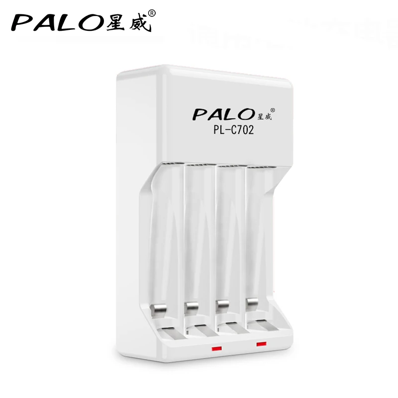 Умное зарядное устройство PALO с 4 слотами и защитой от короткого замыкания|battery