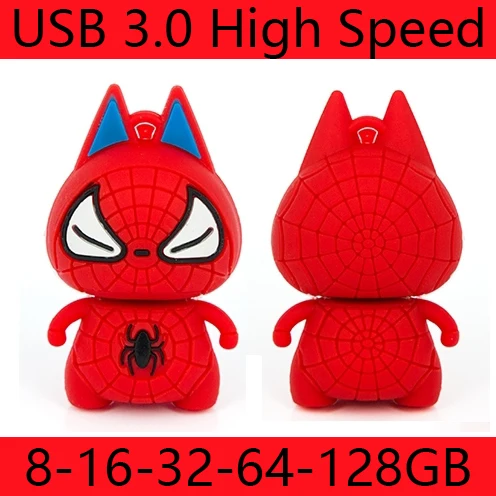 Usb флеш-накопитель с изображением Человека-паука 512 ГБ супер герой мультяшным