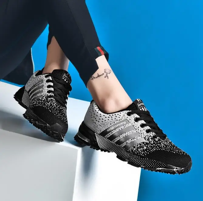 Summer High Quality Hot Unisex Breathable Casual Shoes Lightweight Sneakers For Men Women Non-Slip Walking Big Size 35-48 | Обувь