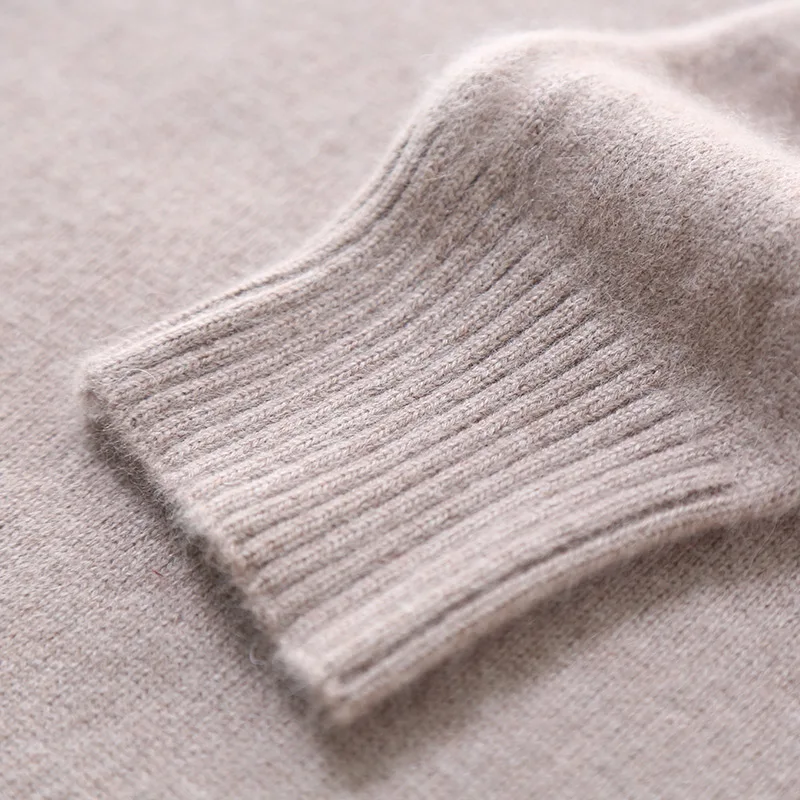 Long Version Thick Cashmere cotton Blended Knitted Sweater Women 2021 Autumn Winter Solid Color Pullover Pull Femme Turtleneck | Женская