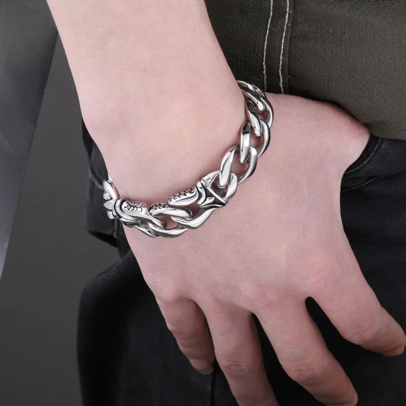 

Браслет из нержавеющей стали viking Punk 316L, байкер, Скандинавская цепочка, Простые Ювелирные изделия для мужчин и женщин, ювелирные изделия