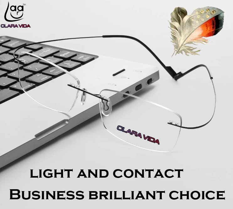 CLARA VIDA титановой рамой черный/серебряные кольца для мужчин женщин без оправы 2G