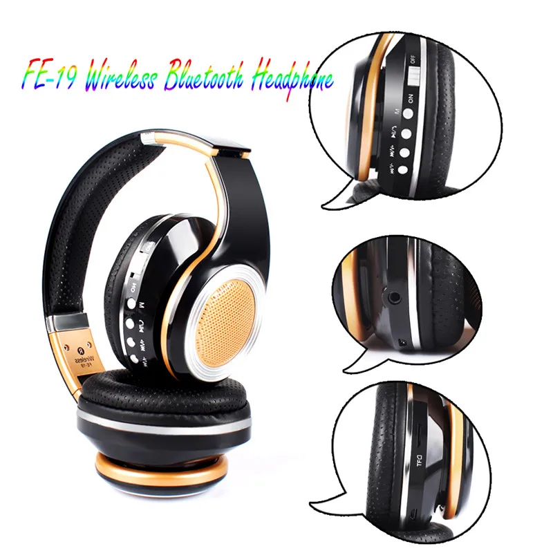 Моды Игровые наушники FE-19 складной проводной Беспроводной Bluetooth Smart стерео