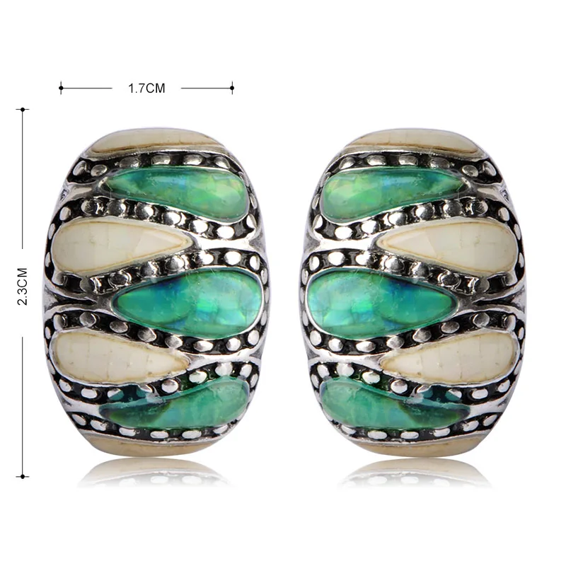 Blucome Площади Ювелирные Наборы Ожерелье &amp Серьги и Кольцо Природа Shell Античная