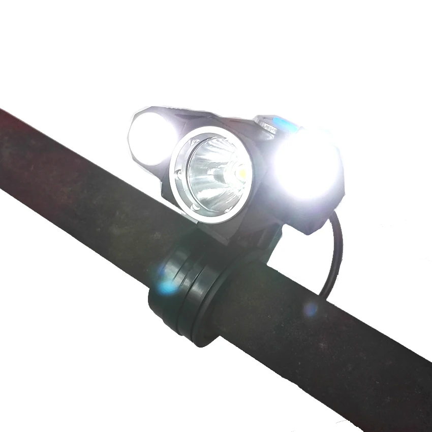 Walkefire 5000lm 3 светодиодная передняя фара для велосипеда Перезаряжаемые светодиодный светильник Перезаряжаемые горы Mtb велосипедные аксессуары лампы+ 18650 Батарейный блок
