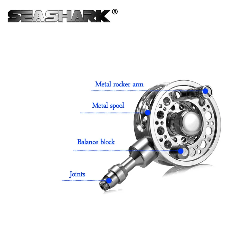 SEASHARK металлический Средний передаточная катушка DIY передний конец рыболовная