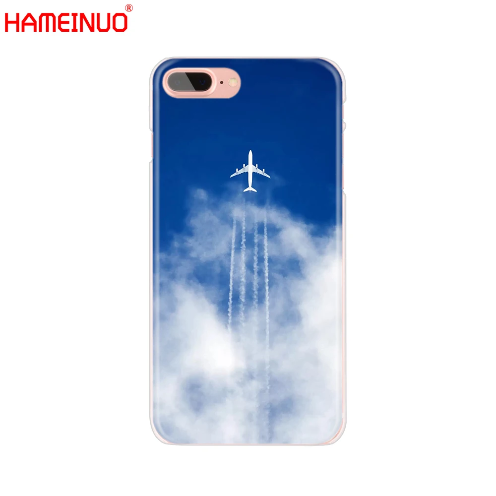 Чехол для мобильного телефона HAMEINUO Airplane fly travel cloud Sky iphone X 8 7 6 4 4S 5 5S SE 5c 6s plus|Бамперы|