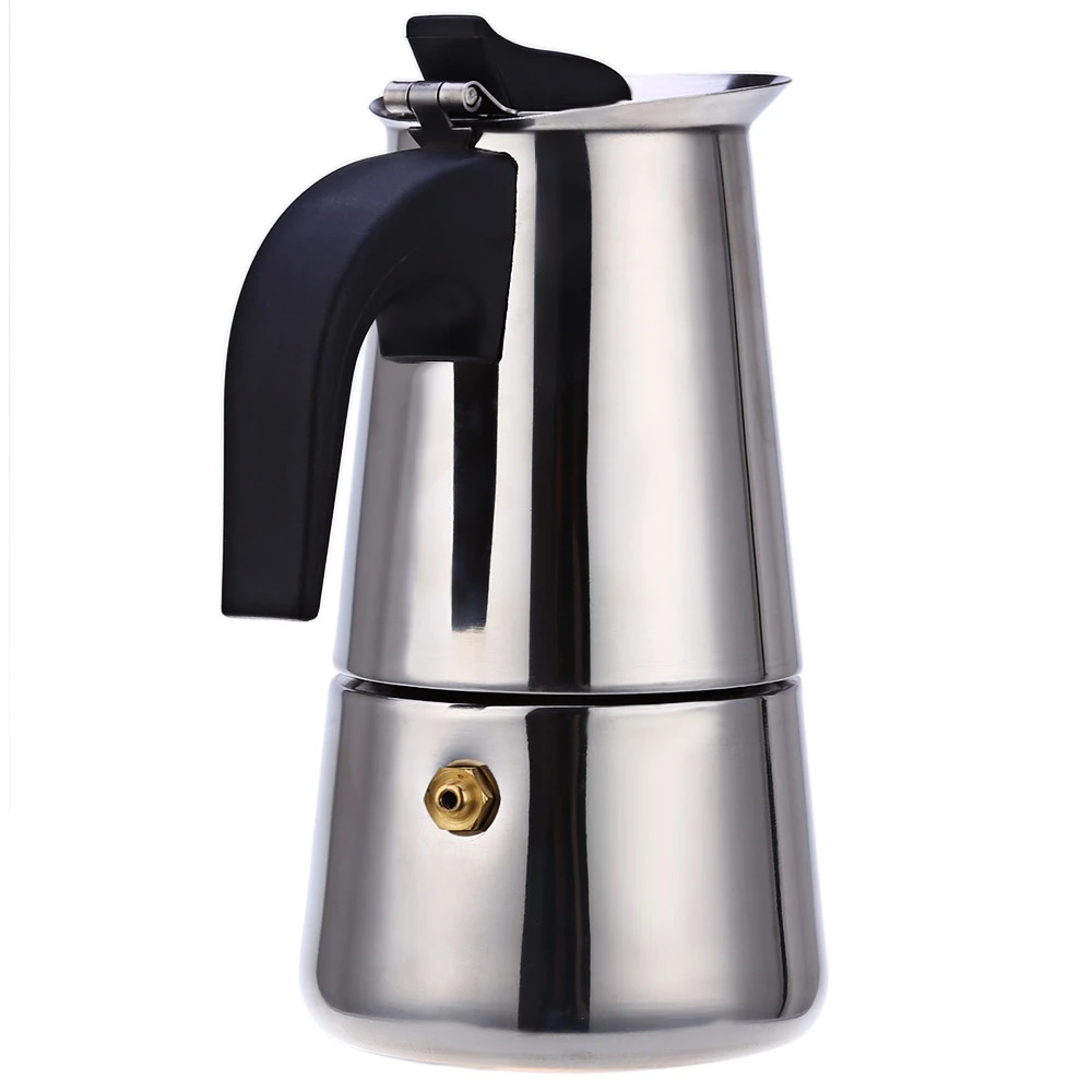 Нержавеющая сталь Кофе горшок мокко эспрессо латте Percolator плита Кофеварка
