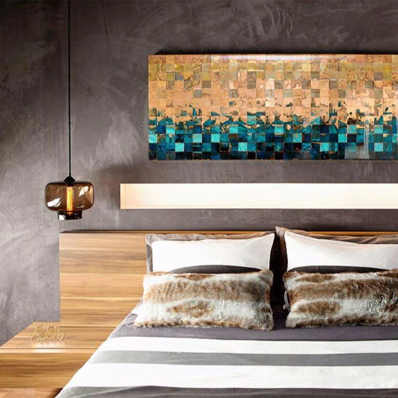 Современный американский стеклянный абажур в стиле лофт освещение подвесные