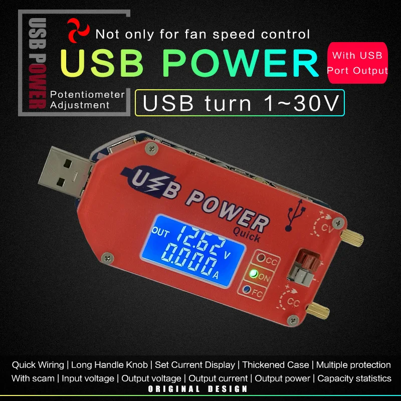 DP3A цифровой дисплей USB регулируемый силовой модуль DC 1-30 в 15 Вт QC 2,0 3,0 FCP Быстрая зарядка лабораторный источник питания