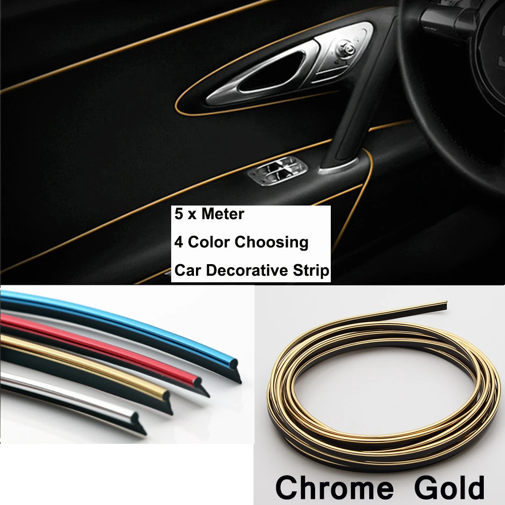 Декоративная лента из ПВХ для автомобилей хромированные полосы Toyota hyundai SAAB Mini Mazda