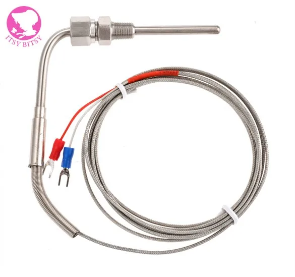 New Fashion Stainless Steel 2M EGT K Type Thermocouple Exhaust Probe High Temperature Sensors Threads 200mm BS Quality | Инструменты