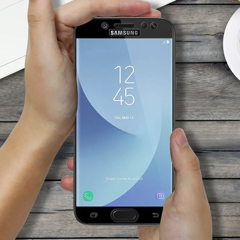 Закаленное стекло с полным покрытием для Samsung Galaxy J7 2017 J730 NEO Core J701 2016 Защита экрана