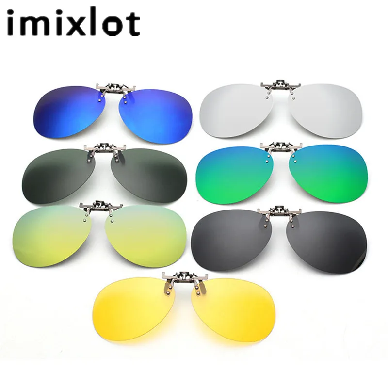 IMIXLOT Новые солнцезащитные очки с поляризованными линзами для вождения клип UV400