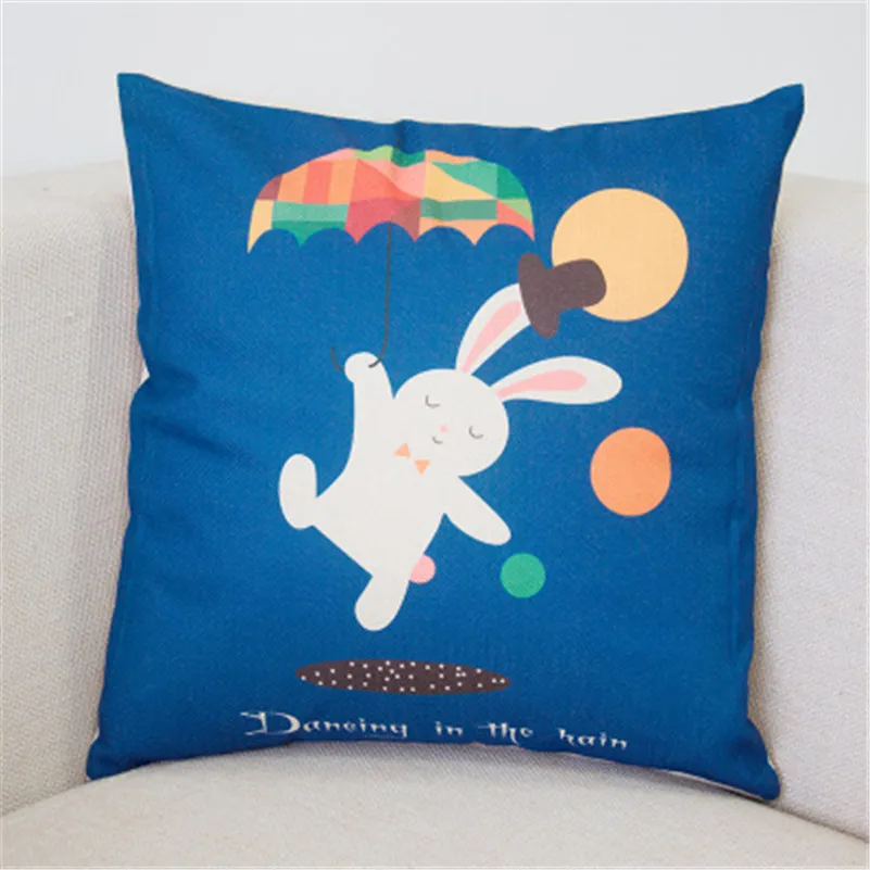 1 шт. декоративная хлопковая подушка для дивана с мультяшным принтом|cotton cushion|cushion