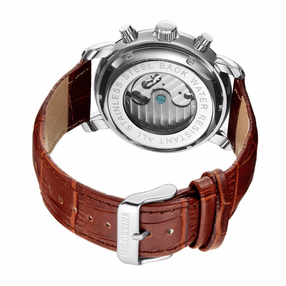 Классические дизайнерские мужские часы Tourbillon Топ Роскошный бренд MGORKINA