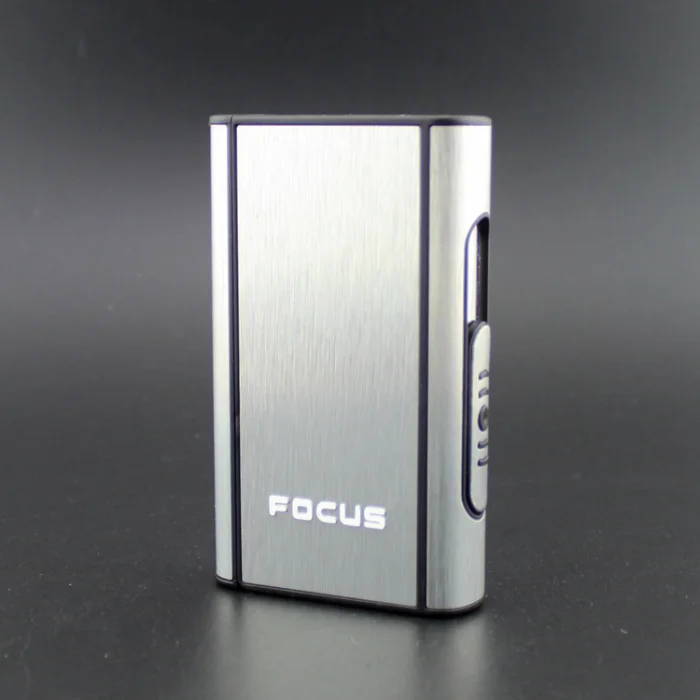 1 шт. Алюминий сплав пачки сигарет чехол Автоматическая сигарета сигареты сигары