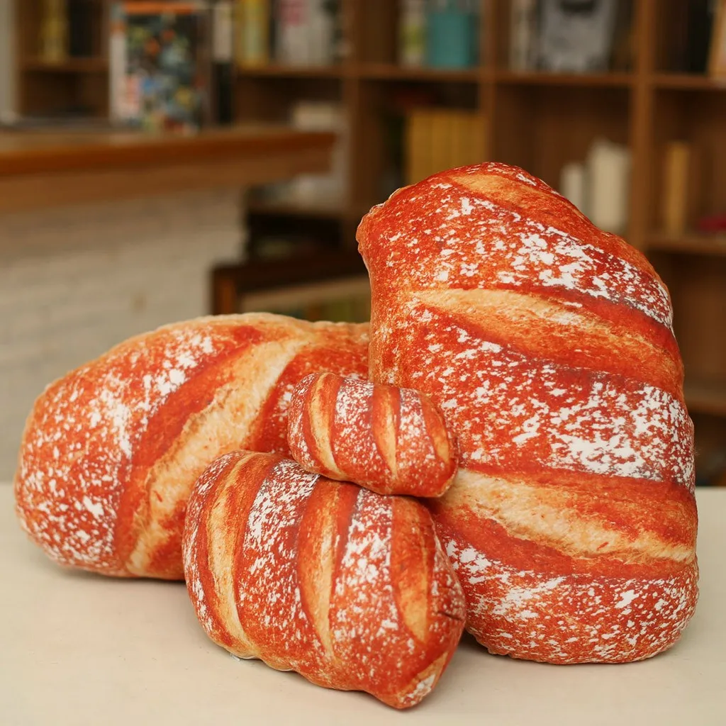 2019 Новый luff 3D имитационный хлеб Форма мягкая подушка для поясничная Подушка