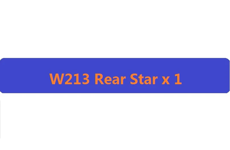 W213 Rear Star Плоская хром W212 W213 эмблема автомобиля E200 E250 E300 E320 E350 буквы знак авто 4matic логотип эмблема De Carro для Mercedes Benz AMG - Цвет: W213 Rear Star