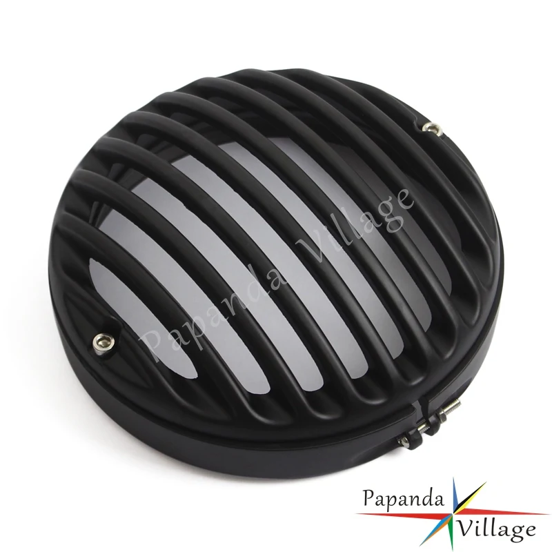 Черный мотоцикл 5 75 &quotфара гриль крышка протектор для Harley Sportster XL833 XL1200 2004-2014 Touring