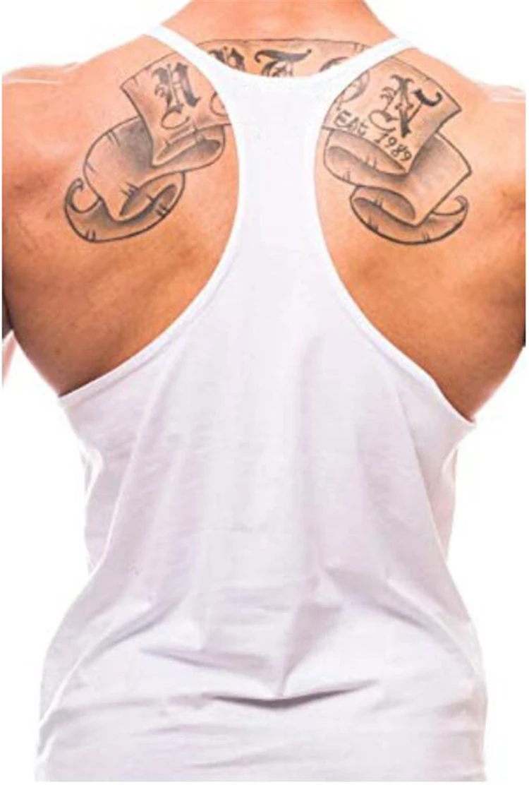 Muscleguys, одежда для фитнеса, хлопок, мужская, Y Back, безрукавка, бодибилдинг, Стрингер, 1 см., плечевой ремень, для тренажерного зала, майка для тренировок