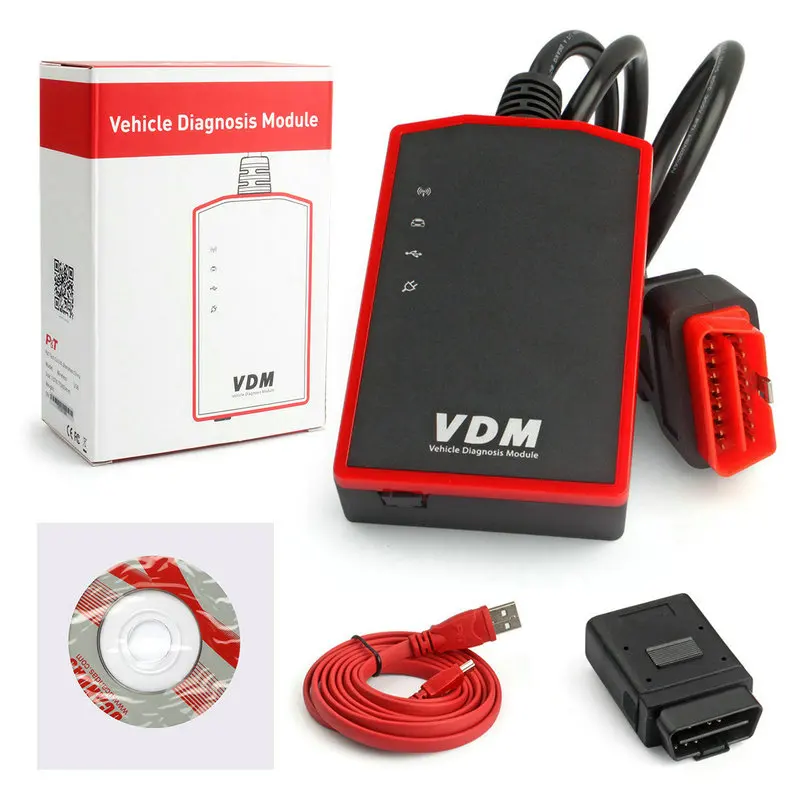 Only VDM UCANDAS VDM Wifi полная система OBD2 сканер нескольких языков ODB2 OBD2 считыватель кодов VDM OBD 2 Автомобильный сканер автомобильный диагностический инструмент - Цвет: Only VDM