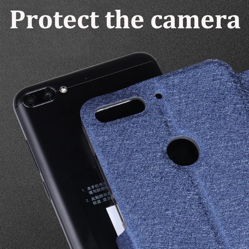 Чехол с открытым окошком 6 0 дюйма для Lenovo K5 Note 2018 чехол из искусственной кожи