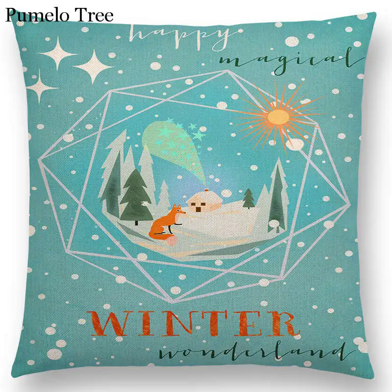 Hot Sale Cute Cartoon Animals Decorative Letters Flowers Bird Whale Cat Fox Flamingo Love Happy Life Cushion Sofa Throw Pillow | Дом и сад