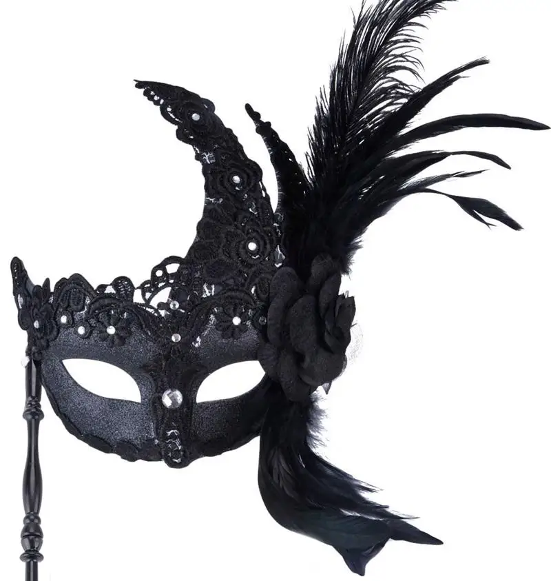 FunPa Женская Маскарадная маска принцессы с помпонами венецианская кружевная