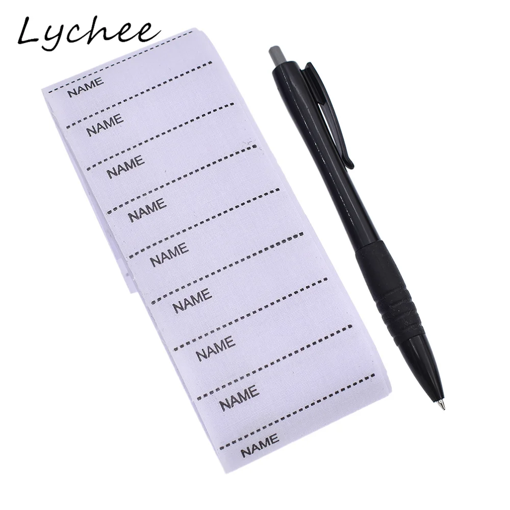 Lychee 100 шт. белая Нетканая ткань наименование этикетки для одежды бирки ручной