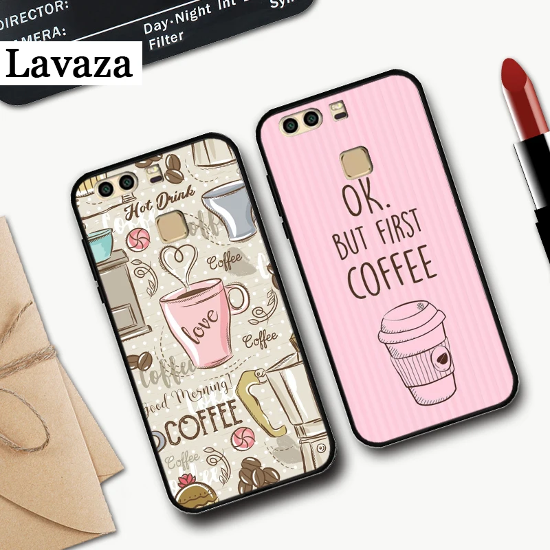 Забавный силиконовый чехол Ok But First Coffee для Huawei P8 Lite 2015 2017 P9 2016 Mimi P10 P20 Pro P Smart Z 2019 P30 |