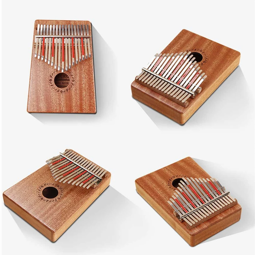 JDR 17 ключ палец калимба Mbira Sanza большой палец пианино карманный размер поддерживающая сумка Gecko клавиатура Marimba деревянный музыкальный инструмент