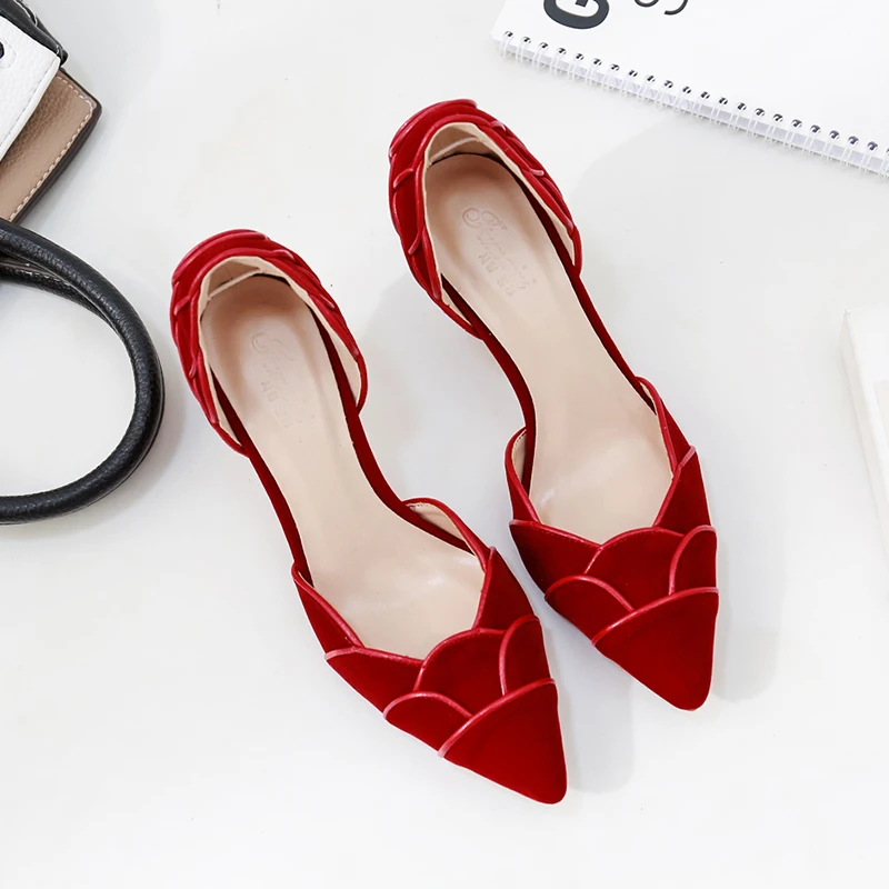 Туфли-лодочки женские на высоком каблуке модные гладиаторы без застежки