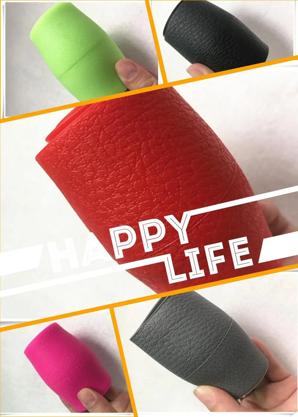 Разноцветный Универсальный мягкий силиконовый чехол на руль для lada audi a4 a6 c6 ford focus