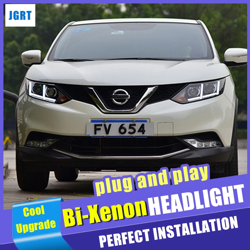 Автомобильный Стайлинг передняя фара для Nissan Qashqai Rogue Sport 2017 2019 светодиодный ная DRL