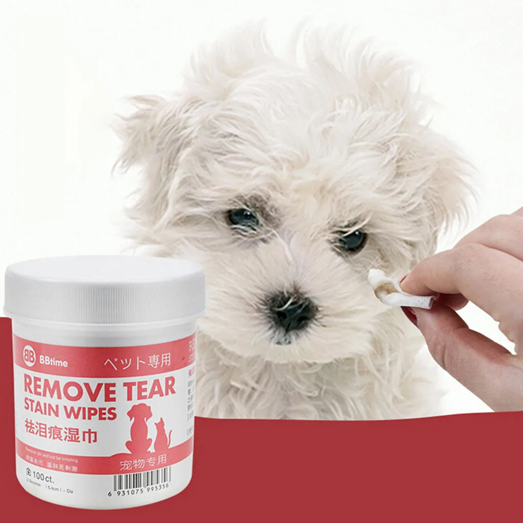 Dog Eyes cleaner liquid Pet Cat Dog Remove Tear Mark Artifact Eye Cleaning Pet Wet Paper Towel d90611