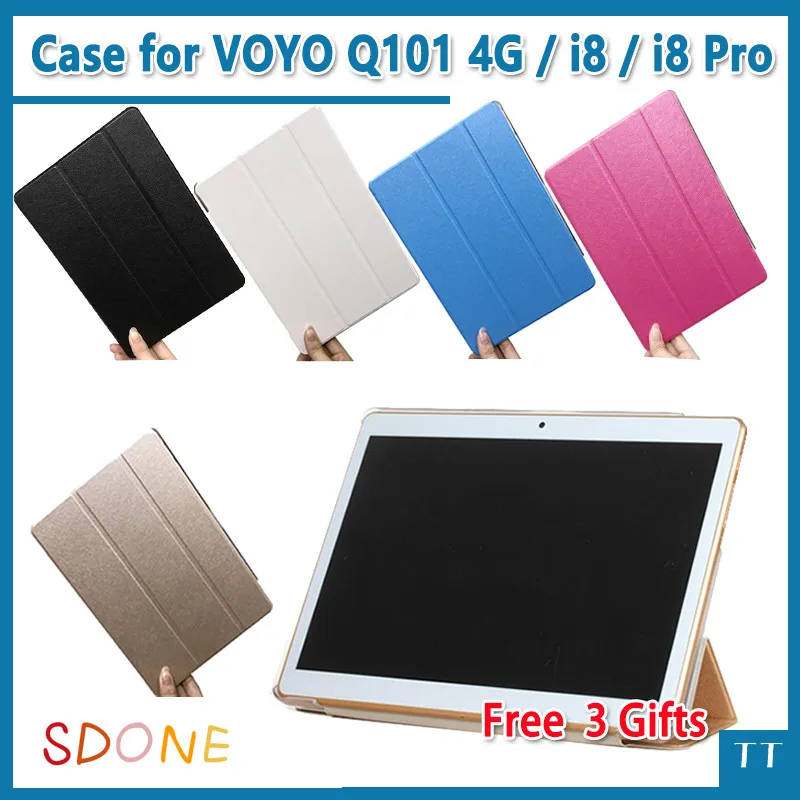 Ультратонкий чехол для Voyo q101 4g / i8/i8pro защитный из искусственной кожи voy i8 pro 10 1