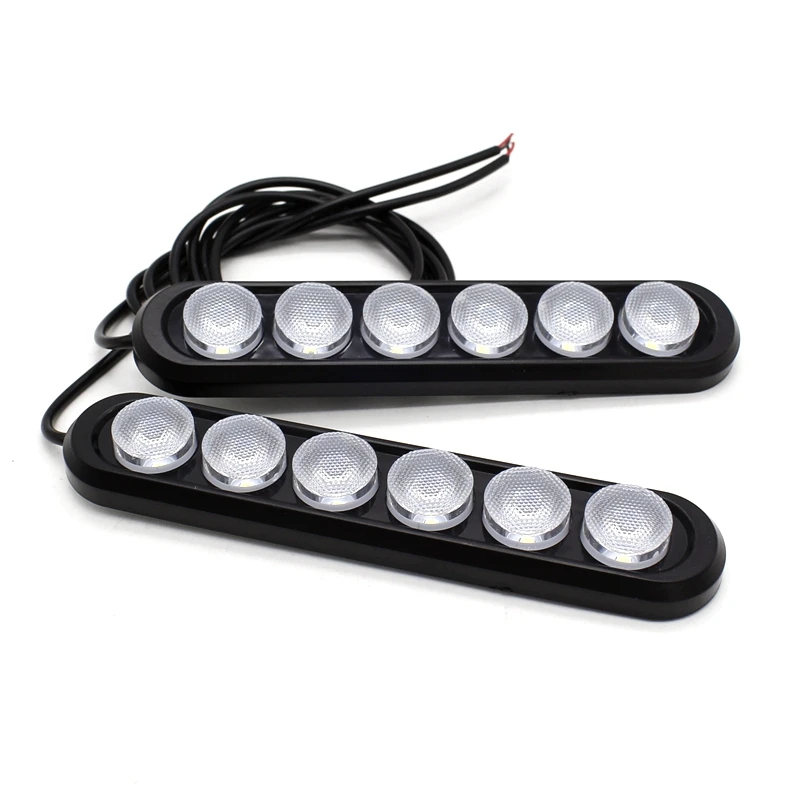 Дневные ходовые огни Tak Wai Lee 2x6 LED s 14 5 см 12 В постоянного тока водонепроницаемые