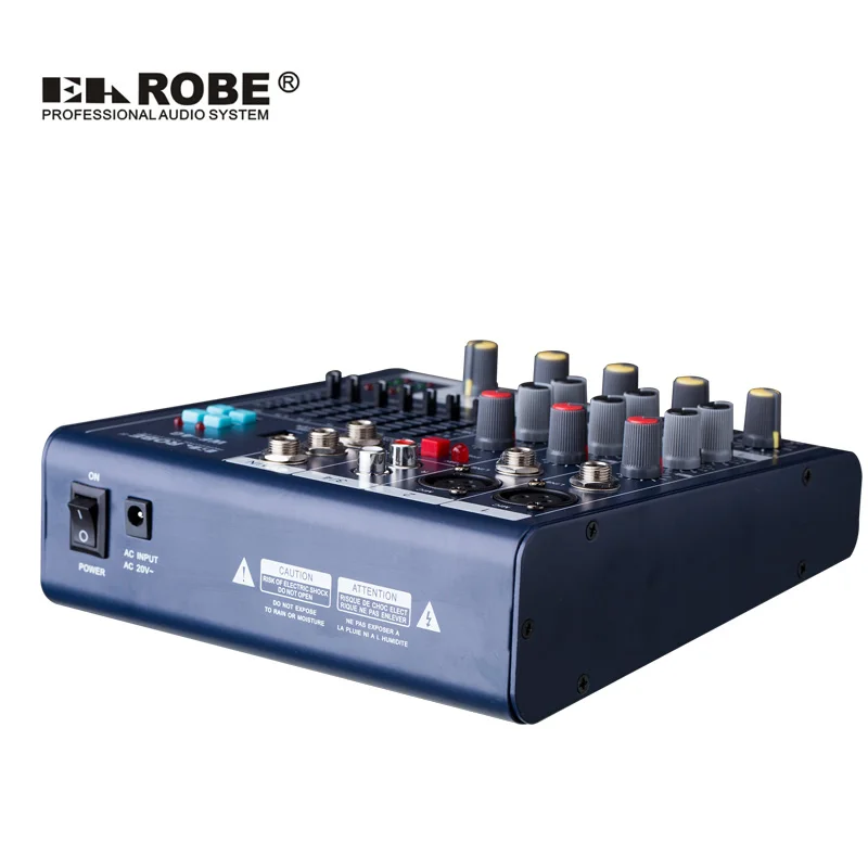 WF-4G Мини Audio Mixer Консоль с USB встроенный процессор эффектов 4 канальный микшер